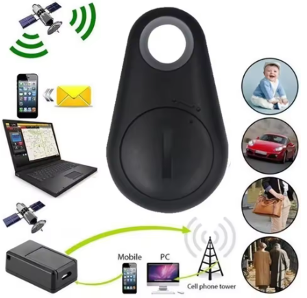 Mini Bluetooth GPS Tracker – Anti-Lost Key Finder for Wallet, Keys, Pets, Kids & Bags | Smart Tag Locator with Alarm