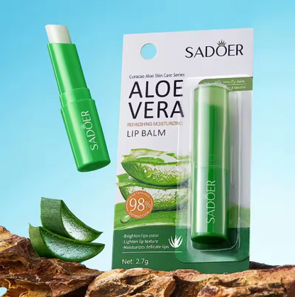 Hydrating Lip Balm with Aloe – Nourishing, Moisturizing & Crack Repair for Dry Lips | Gentle & Non-Irritating Formula