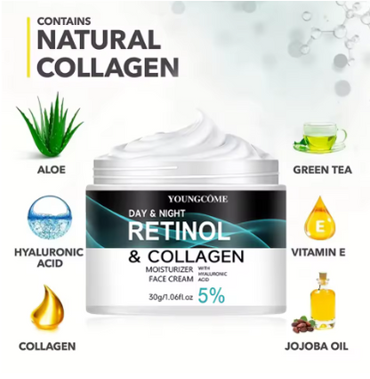 60g Retinol Cream by YOUNGCOME-  Anti-Aging Moisturizer for Firm, Radiant Skin
