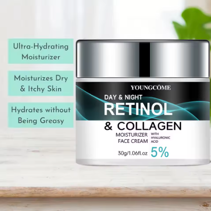 60g Retinol Cream by YOUNGCOME-  Anti-Aging Moisturizer for Firm, Radiant Skin