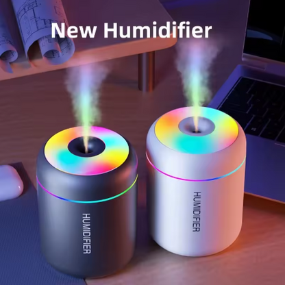 180ml Mini USB Air Humidifier & Essential Oil Diffuser – Aromatherapy Mist Maker with LED Lights for Car, Home & Bedroom