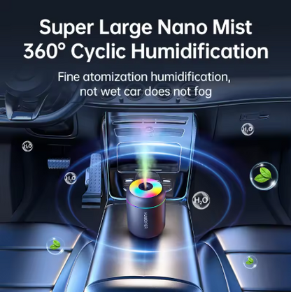180ml Mini USB Air Humidifier & Essential Oil Diffuser – Aromatherapy Mist Maker with LED Lights for Car, Home & Bedroom