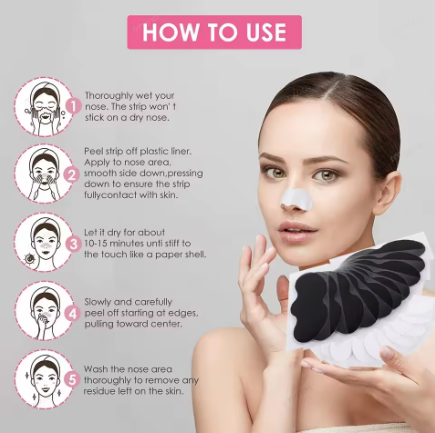 15pcs Blackhead Remover Nose Strips – Deep Cleansing Pore Strips for Acne, Oil & Blackheads