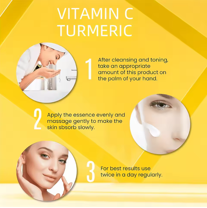 Turmeric & Vitamin C Face Cream with Retinol, Hyaluronic Acid – 70g Moisturizing, Firming & Brightening