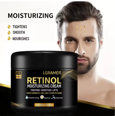 Men’s Retinol Face Moisturizer – Anti-Wrinkle, Hydrating & Pore-Refining Cream