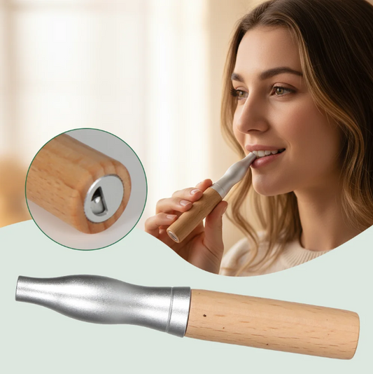 Nicotine-Free Quit Smoking Inhaler Stick – Natural Walnut Wood Aromatherapy Aid with Essential Oil Capsules for Stress & Anxiety Relief