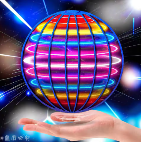 Hand-Controlled Flying LED Ball Toy – 360° Rotating Hover Orb for Kids | Indoor & Outdoor Fun