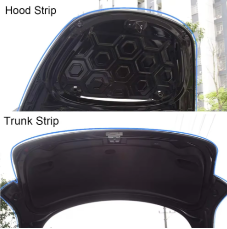 Tesla Model 3 / Model Y Door Seal Kit – Soundproof Rubber Weather Strips for Wind Noise Reduction (2017–2024)