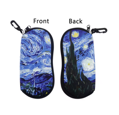 Van Gogh Sunflowers Glasses Case – Unisex Hard Shell Eyeglass & Sunglasses Protector
