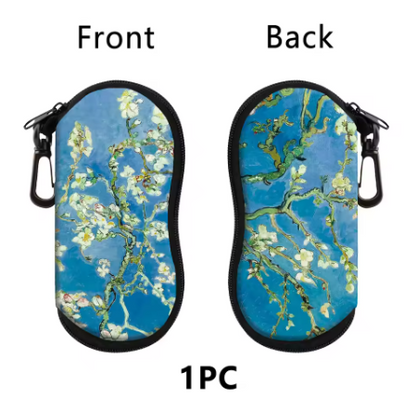 Van Gogh Sunflowers Glasses Case – Unisex Hard Shell Eyeglass & Sunglasses Protector