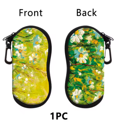 Van Gogh Sunflowers Glasses Case – Unisex Hard Shell Eyeglass & Sunglasses Protector