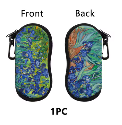 Van Gogh Sunflowers Glasses Case – Unisex Hard Shell Eyeglass & Sunglasses Protector
