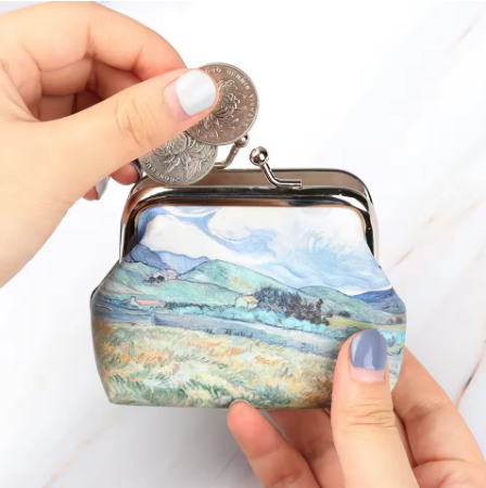 Van Gogh Mini Wallet for Women – Small Coin Purse, Card Holder & Cash Clutch Bag