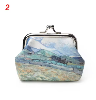 Van Gogh Mini Wallet for Women – Small Coin Purse, Card Holder & Cash Clutch Bag