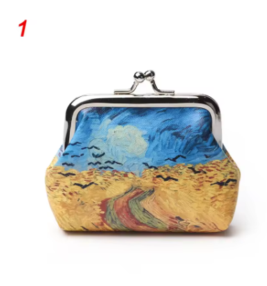 Van Gogh Mini Wallet for Women – Small Coin Purse, Card Holder & Cash Clutch Bag