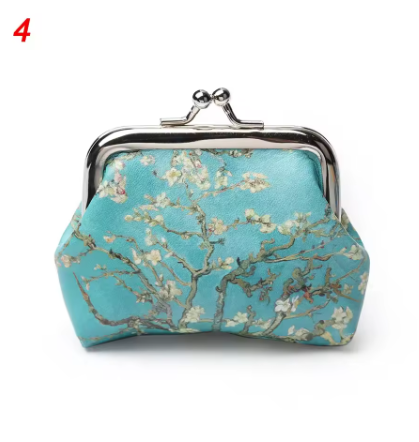 Van Gogh Mini Wallet for Women – Small Coin Purse, Card Holder & Cash Clutch Bag