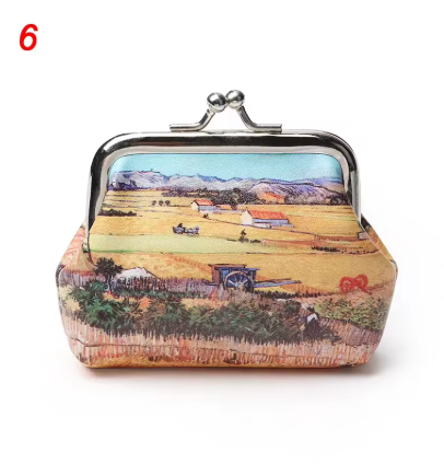 Van Gogh Mini Wallet for Women – Small Coin Purse, Card Holder & Cash Clutch Bag