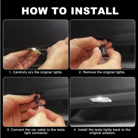 Tesla Model 3 & Model Y Footwell LED Lights – Ultra-Bright Interior Lighting Kit