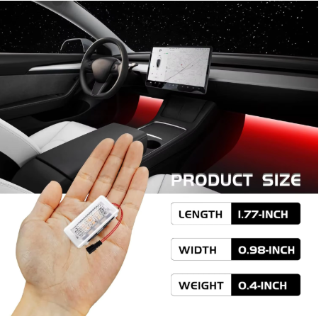 Tesla Model 3 & Model Y Footwell LED Lights – Ultra-Bright Interior Lighting Kit