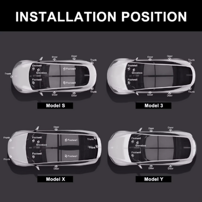 Tesla Model 3 & Model Y Footwell LED Lights – Ultra-Bright Interior Lighting Kit