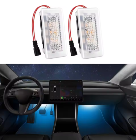 Tesla Model 3 & Model Y Footwell LED Lights – Ultra-Bright Interior Lighting Kit