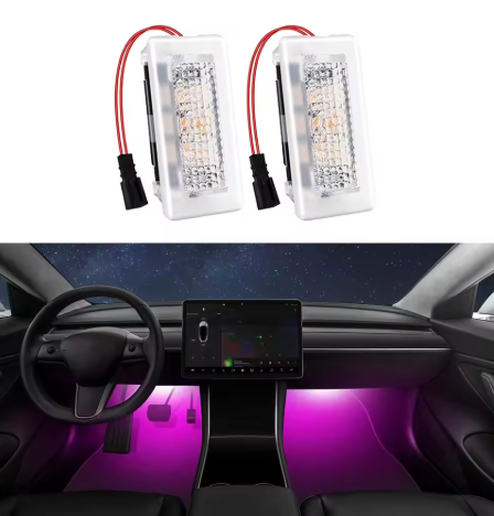Tesla Model 3 & Model Y Footwell LED Lights – Ultra-Bright Interior Lighting Kit