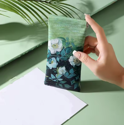 Vincent van Gogh Painting Glasses Case – Waterproof Eyewear Travel Storage Pouch