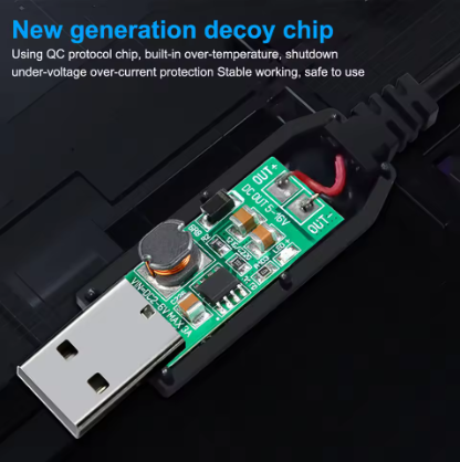 USB 5V to DC 9V/12V Boost Converter Cable 5.5mm – Power Supply for Router, Modem, CCTV Camera & Dash Cam