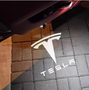 Tesla LED Door Projector Lights – 2PCS Welcome Courtesy Lamp Set for Model 3, Model Y, Model S, Model X, Cybertruck & Roadster Accessories