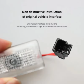 Tesla LED Door Projector Lights – 2PCS Welcome Courtesy Lamp Set for Model 3, Model Y, Model S, Model X, Cybertruck & Roadster Accessories