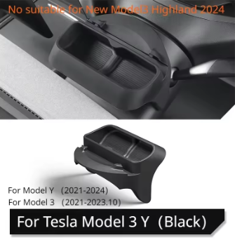 Tesla Model 3/Y Steering Wheel Silicone Storage Tray – Hidden Glasses & Phone Holder (2021–2023)