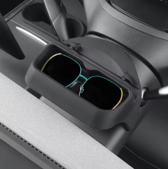 Tesla Model 3/Y Steering Wheel Silicone Storage Tray – Hidden Glasses & Phone Holder (2021–2023)