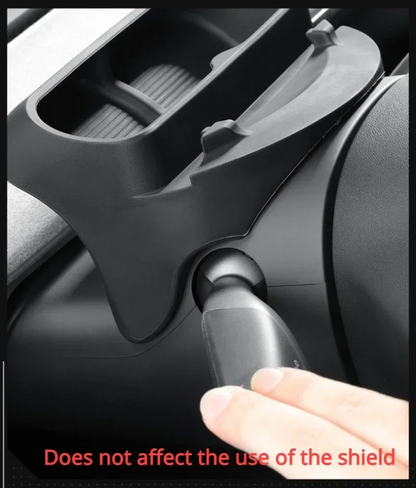 Tesla Model 3/Y Steering Wheel Silicone Storage Tray – Hidden Glasses & Phone Holder (2021–2023)
