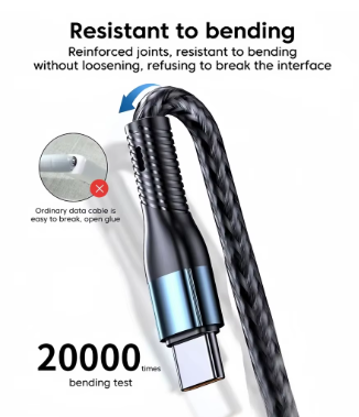 120W 3-in-1 Fast Charging Cable – USB-C, Lightning & Micro USB Charger Cord for iPhone, Samsung, Xiaomi & Huawei