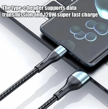 120W 3-in-1 Fast Charging Cable – USB-C, Lightning & Micro USB Charger Cord for iPhone, Samsung, Xiaomi & Huawei