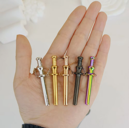 “Future Spoons” Stainless Steel Telescopic Necklace Pendant