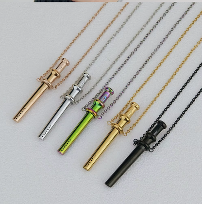 “Future Spoons” Stainless Steel Telescopic Necklace Pendant