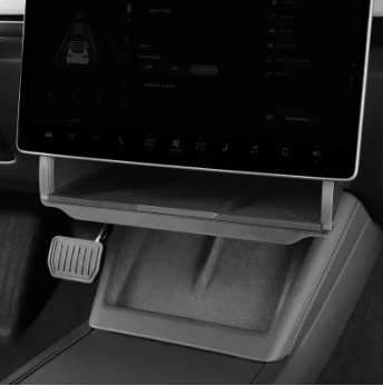 Tesla Model 3 Highland & Model Y Juniper Under Screen Storage Box – Hidden Central Console Organizer Tray Accessory