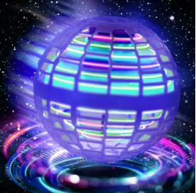 Hand-Controlled Flying LED Ball Toy – 360° Rotating Hover Orb for Kids | Indoor & Outdoor Fun