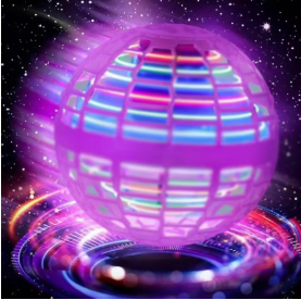 Hand-Controlled Flying LED Ball Toy – 360° Rotating Hover Orb for Kids | Indoor & Outdoor Fun