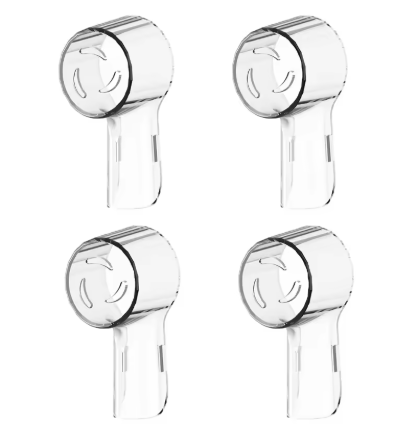 Oral-B iO Compatible Replacement Brush Heads – 4 Pack – Fits iO 2/3/4/5/6/7/8/9/10/7G – Black or White