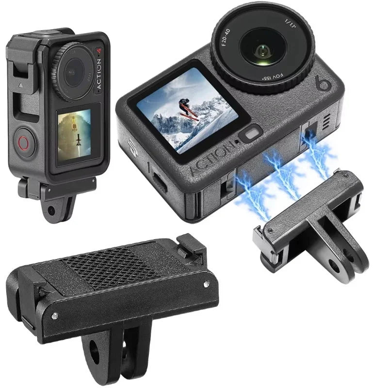 Magnetic quick-release adapter mount for DJI Osmo Action