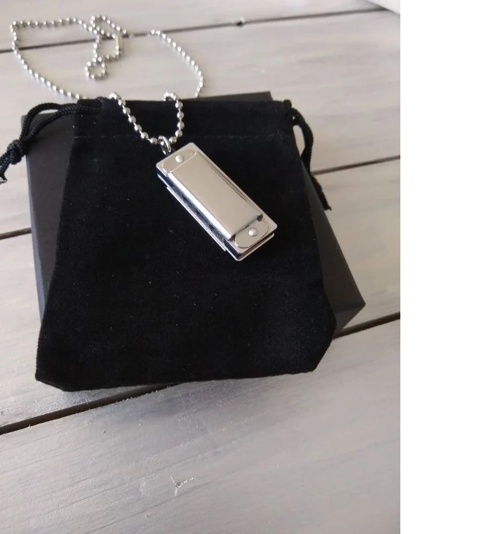 Mini Harmonica 8 Tone Necklace for Woman and Men