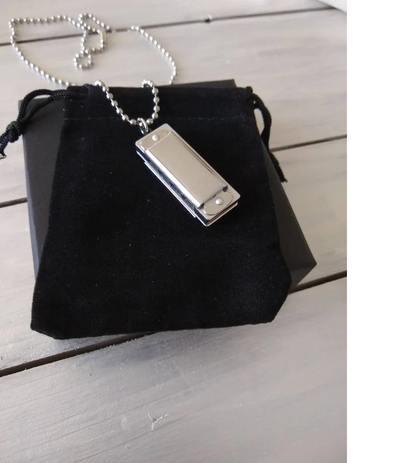 Mini Harmonica Necklace – 8 Tone Pendant for Men & Women