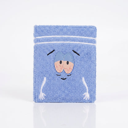 Funny Cartoon Wallet – Blue Plush Fabric