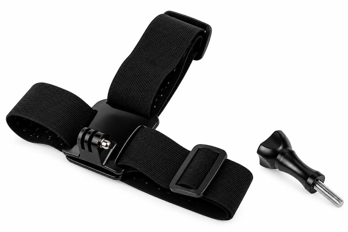 6-in-1 Head & Chest Strap Mount Kit for GoPro, DJI Osmo, Insta360 & Action Cameras