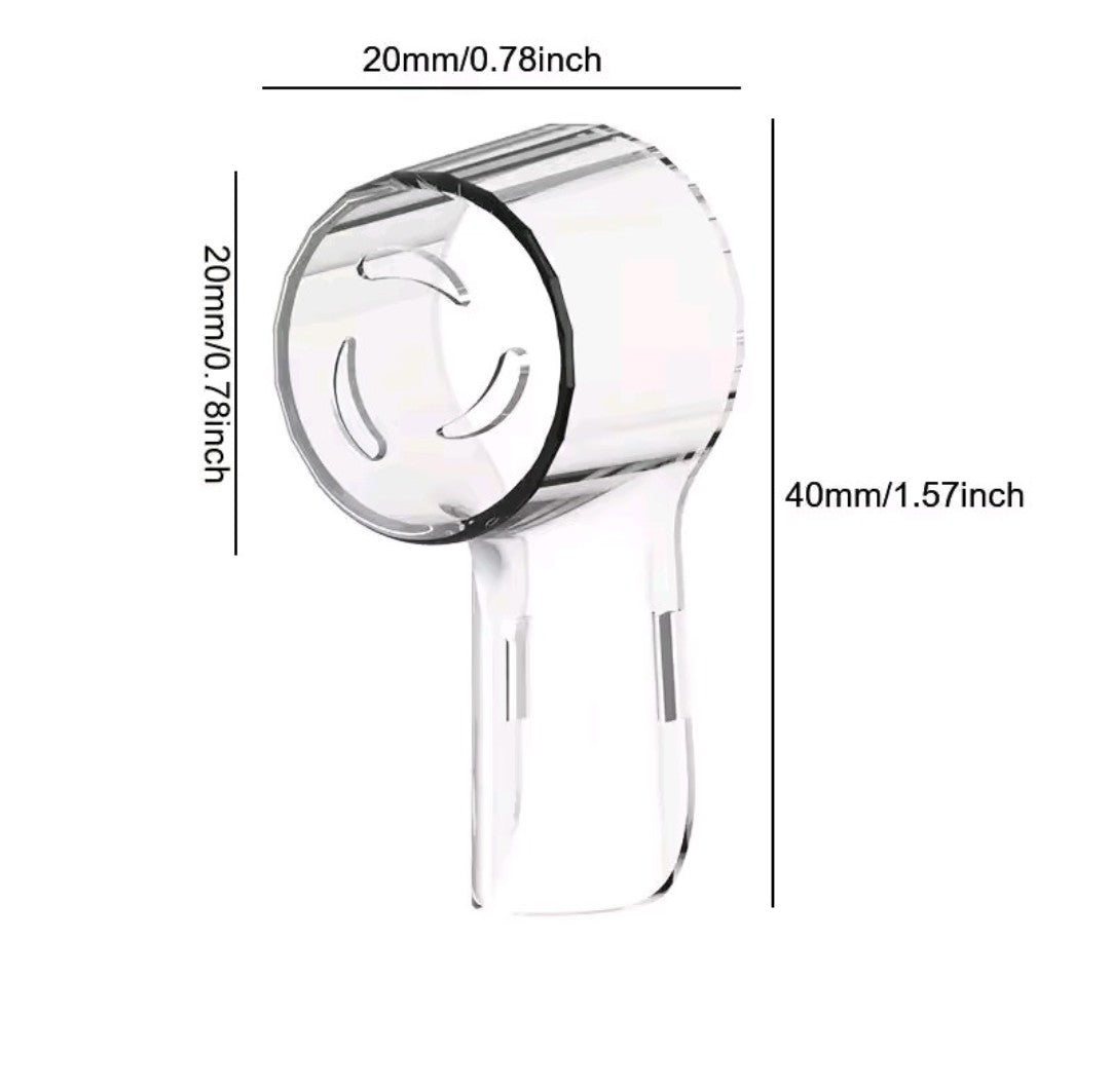 Toothbrush Head Protective Caps Compatible with Braun Oral-B & iO Electric Toothbrush Heads- 4 Pack