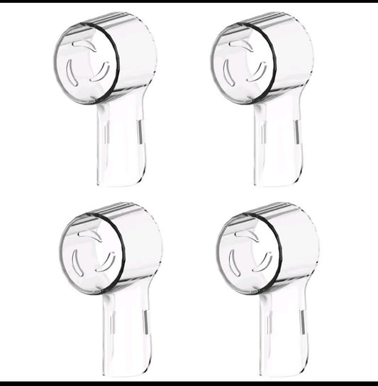 Toothbrush Head Protective Caps Compatible with Braun Oral-B & iO Electric Toothbrush Heads- 4 Pack