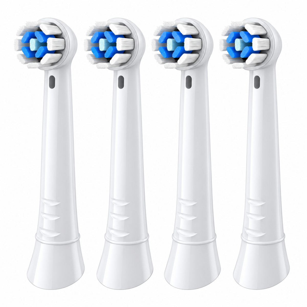 Oral-B iO compatible brush heads with colour coded rings