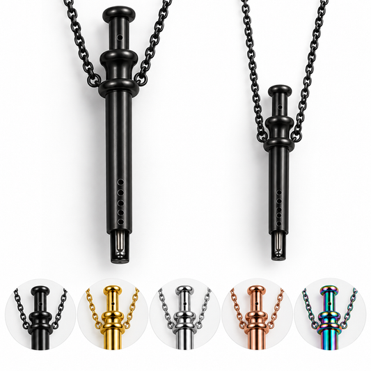 “Future Spoons” Stainless Steel Telescopic Necklace Pendant